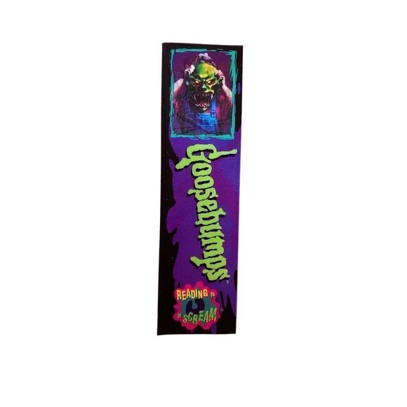 Vintage 1995 goosebumps book mark reading is a scream, holographic lenticular  - Picture 1 of 5